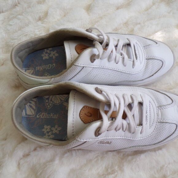 Olukai leather sneakers Kilea 7.5 - Picture 4 of 10